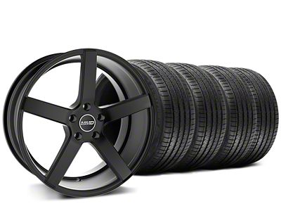 MMD 551C Black Wheel and Sumitomo Maximum Performance HTR Z5 Tire Kit; 20x8.5 (15-23 Mustang GT, EcoBoost, V6)
