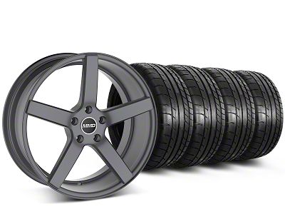 MMD 551C Charcoal Wheel and Mickey Thompson Tire Kit; 20x8.5 (15-23 Mustang GT, EcoBoost, V6)