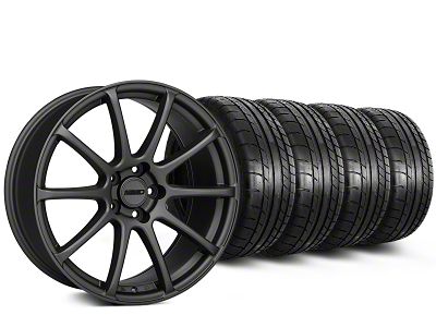 MMD Axim Charcoal Wheel and Mickey Thompson Tire Kit; 20x8.5 (15-23 Mustang GT, EcoBoost, V6)