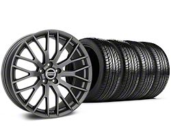 Performance Pack Style Charcoal Wheel and Pirelli Tire Kit; 19x8.5 (15-23 Mustang GT, EcoBoost, V6)