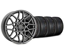 2013 GT500 Style Charcoal Wheel and NITTO INVO Tire Kit; 20x8.5 (15-23 Mustang GT, EcoBoost, V6)
