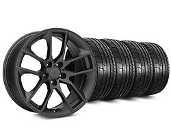 Magnetic Style Charcoal Wheel and Mickey Thompson Tire Kit; 19x8.5 (15-23 Mustang GT, EcoBoost, V6)