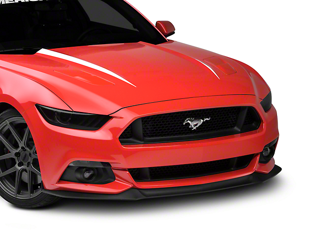 SEC10 Hood Accent Decal; White (15-17 Mustang GT, EcoBoost, V6)