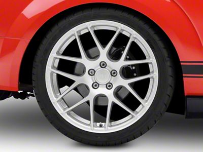 AMR Silver Wheel; Rear Only; 20x10 (05-09 Mustang)