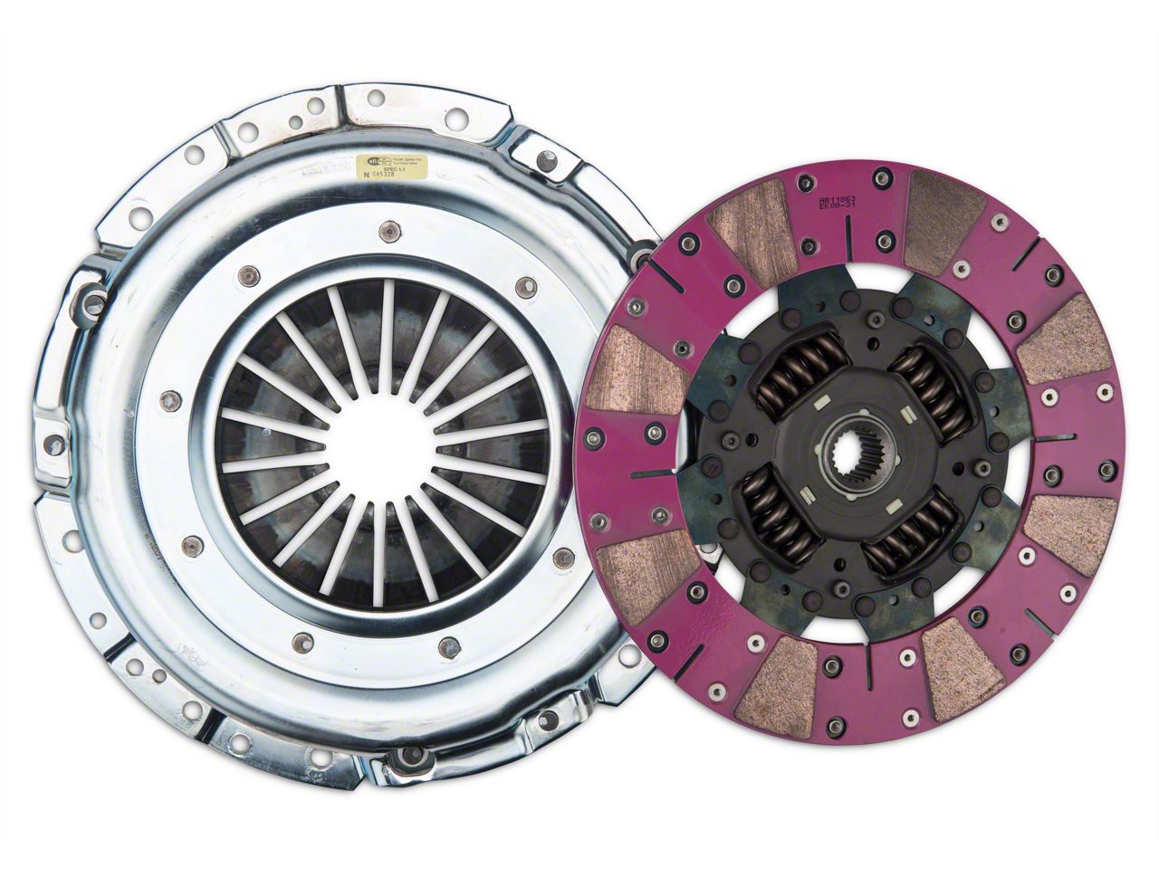 Exedy Mustang Grooved Mach 600 Stage 2 Cerametallic Clutch Kit with