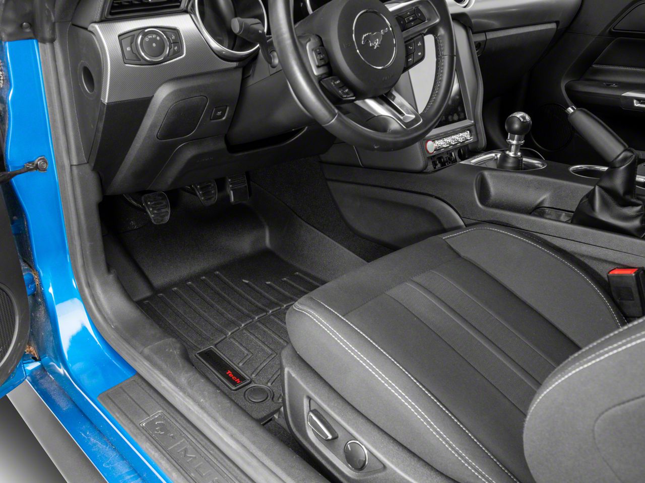 Weathertech Mustang DigitalFit Front Floor Liners; Black 446991 (1523