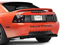 SpeedForm Modern Billet Rear License Plate Frame; Black Billet (99-04 Mustang)