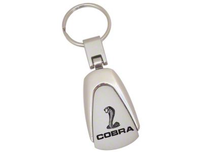 Teardrop Style Key Chain with Cobra Logo