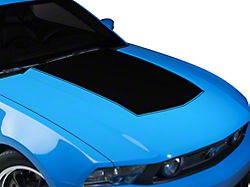 SpeedForm Single Hood Stripe; Gloss Black (10-12 Mustang GT, V6)