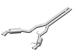 MBRP Installer Series Cat-Back Exhaust with H-Pipe; Race Version (15-17 Mustang GT Fastback)