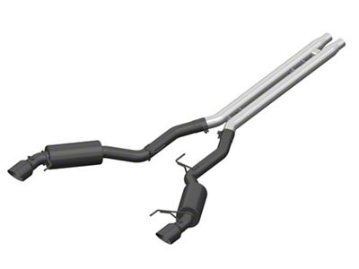 MBRP Armor BLK Cat-Back Exhaust with H-Pipe; Race Version (15-17 Mustang GT)