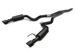 MBRP Black Series Cat-Back Exhaust with Y-Pipe; Street Version (15-23 Mustang EcoBoost Fastback w/o Active Exhaust)