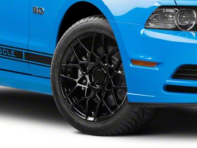 2013 GT500 Style Gloss Black Wheel; 18x9 (10-14 Mustang Standard GT, V6)