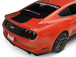SpeedForm Rear Decklid Accent Decal; Gloss Black (15-23 Mustang)
