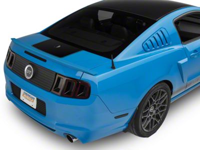 SpeedForm Rear Decklid Accent Decal; Gloss Black (10-14 Mustang)