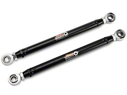 J&M Double Adjustable Rear Lower Control Arms; Black (05-14 Mustang)