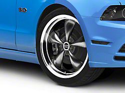 Staggered Deep Dish Bullitt Anthracite 4-Wheel Kit; 20x8.5/10 (2010 Mustang GT; 10-14 Mustang V6)