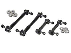BMR End Link Kit for Front and Rear Sway Bar; Black (15-23 Mustang)
