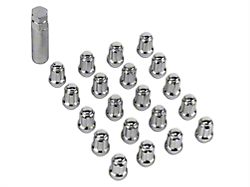 Chrome 6-Spline Lug Nut Kit; 14mm x 1.5; Set of 20 (15-23 Mustang)