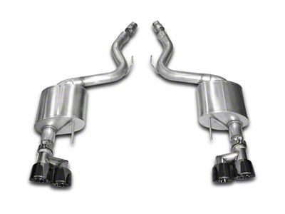 Corsa Performance Sport Axle-Back Exhaust with Black Quad Tips (15-17 Mustang GT Premium Fastback)