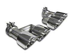 Corsa Performance Quad 4-Inch Twin Pro Series Exhaust Tips; Polished (15-17 Mustang GT Premium w/ Corsa Exhaust)