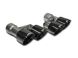 Corsa Performance Quad Twin Pro Series Exhaust Tips; 4-Inch; Black (15-17 Mustang GT Premium w/ Corsa Exhaust)