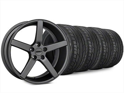 MMD 551C Charcoal Wheel and NITTO NT555 G2 Tire Kit; 20x8.5 (15-23 Mustang GT, EcoBoost, V6)