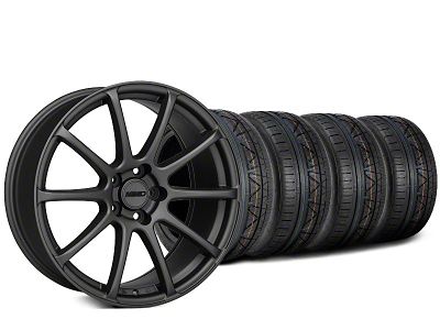 MMD Axim Charcoal Wheel and NITTO INVO Tire Kit; 20x8.5 (15-23 Mustang GT, EcoBoost, V6)