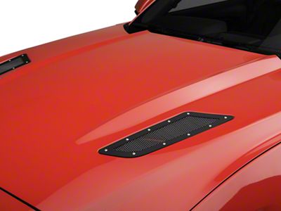 Drake Muscle Cars Speed Mesh Hood Vents with Stainless Mesh (15-17 Mustang GT)