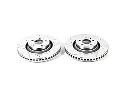 PowerStop Evolution Cross-Drilled and Slotted Rotors; Front Pair (15-23 Mustang GT, EcoBoost, V6)