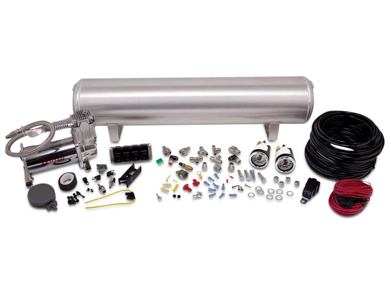 Air Lift Performance 4-Way Manual Air Management System; 1/4-Inch Lines (94-23 Mustang)