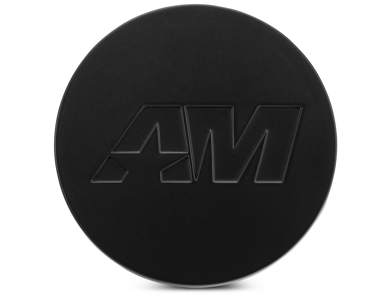 AmericanMuscle Center Cap Kit; Matte Black (Fits AmericanMuscle Branded Wheels Only)