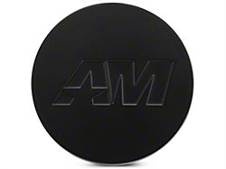 AmericanMuscle Center Cap Kit; Matte Black (Fits AmericanMuscle Branded Wheels Only)