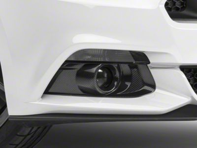 MMD Fog Light Surrounds; Carbon Fiber (15-17 Mustang GT, EcoBoost, V6)