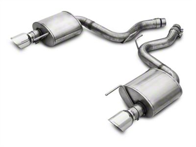 Corsa Performance Touring Axle-Back Exhaust with Polished Tips (15-17 Mustang GT)