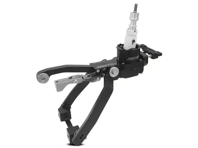 Barton Hybrid 3 Short Throw Shifter with Brushed Pull Up Collar; MT-82 (15-23 Mustang GT)