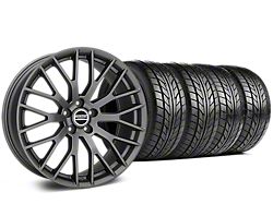 Performance Pack Style Charcoal Wheel and NITTO NT555 G2 Tire Kit; 19x8.5 (15-23 Mustang GT, EcoBoost, V6)