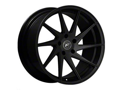 Forgestar F10D Piano Black Direction Wheel; Driver Side; 19x10 (05-14 Mustang)