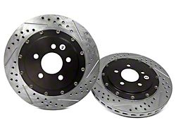 Baer EradiSpeed+ 2-Piece Drilled and Slotted Rotors; Front Pair (94-04 Mustang Cobra, Bullitt, Mach 1)