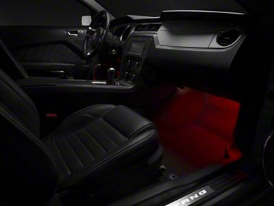 Raxiom LED Footwell Lighting Kit; Red (05-14 Mustang)