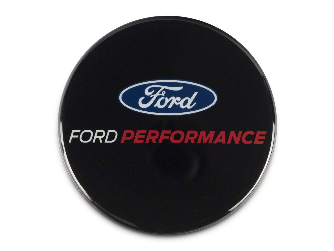 Ford Performance Mustang Center Cap for Factory Ford Wheels; Black M