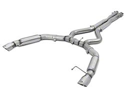 AFE MACH Force-XP 3-Inch Cat-Back Exhaust with Polished Tips; Aggressive Tone (15-17 Mustang GT Fastback)
