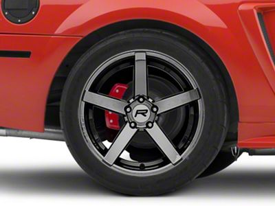 Rovos Wheels Durban Black Chrome Wheel; Rear Only; 18x10.5 (99-04 Mustang)