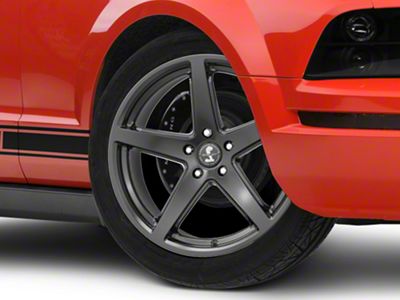 Shelby Style SB201 Satin Black Wheel; 19x9.5 (05-09 Mustang)