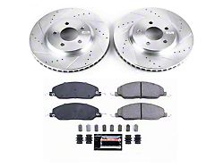 PowerStop Z23 Evolution Sport Brake Rotor and Pad Kit; Front (11-14 Mustang Standard GT)