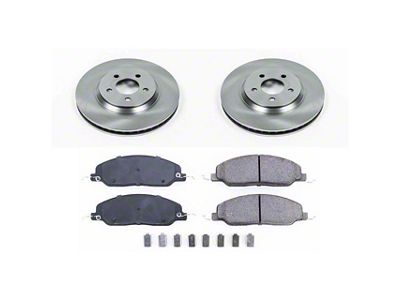 PowerStop OE Replacement Brake Rotor and Pad Kit; Front (05-10 Mustang GT; 11-14 Mustang Standard GT)