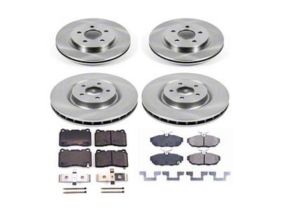 PowerStop OE Replacement Brake Rotor and Pad Kit; Front and Rear (11-14 Mustang GT Brembo; 12-13 Mustang BOSS 302)