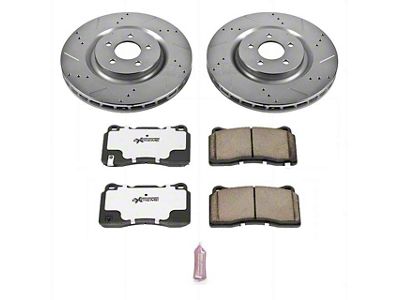 PowerStop Z26 Street Warrior Brake Rotor and Pad Kit; Front (11-14 Mustang GT Brembo; 12-13 Mustang BOSS 302; 07-13 Mustang GT500)