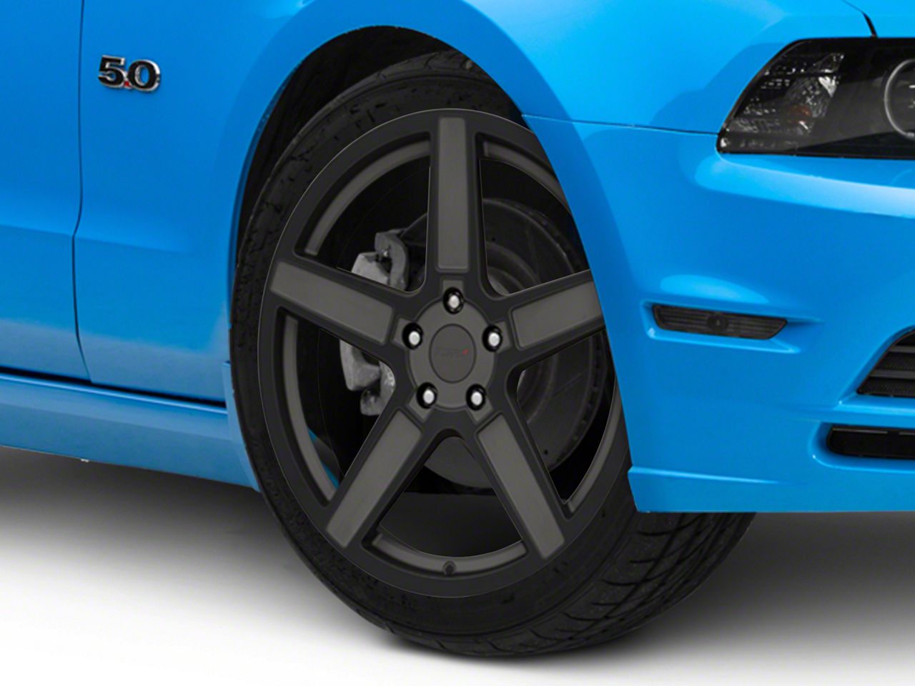 TSW Mustang Ascent Matte Gunmetal with Gloss Black Face Wheel; 20x8.5 ...