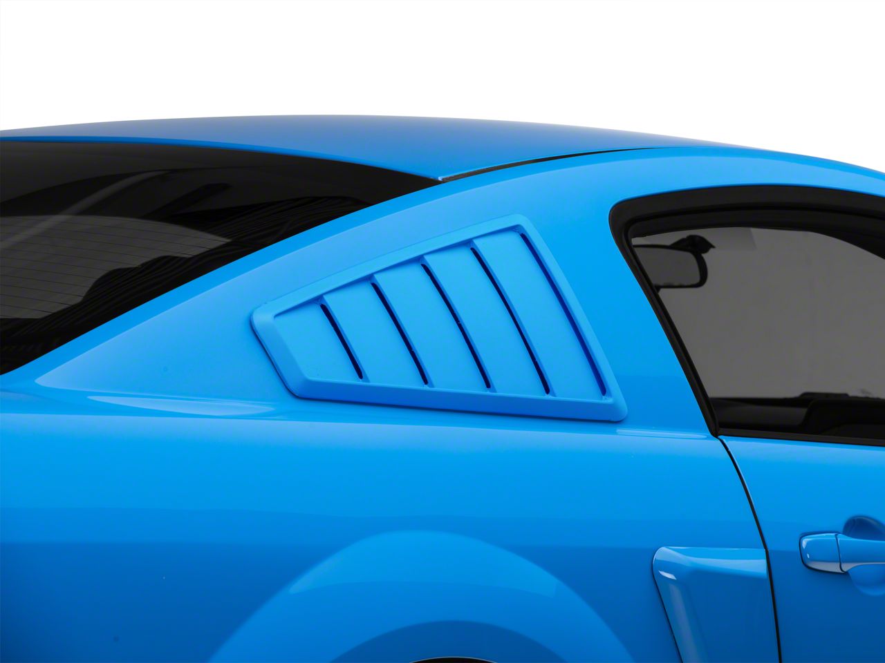 Cervini's Mustang 1965 Style Quarter Window Louvers; Unpainted 4333 (05